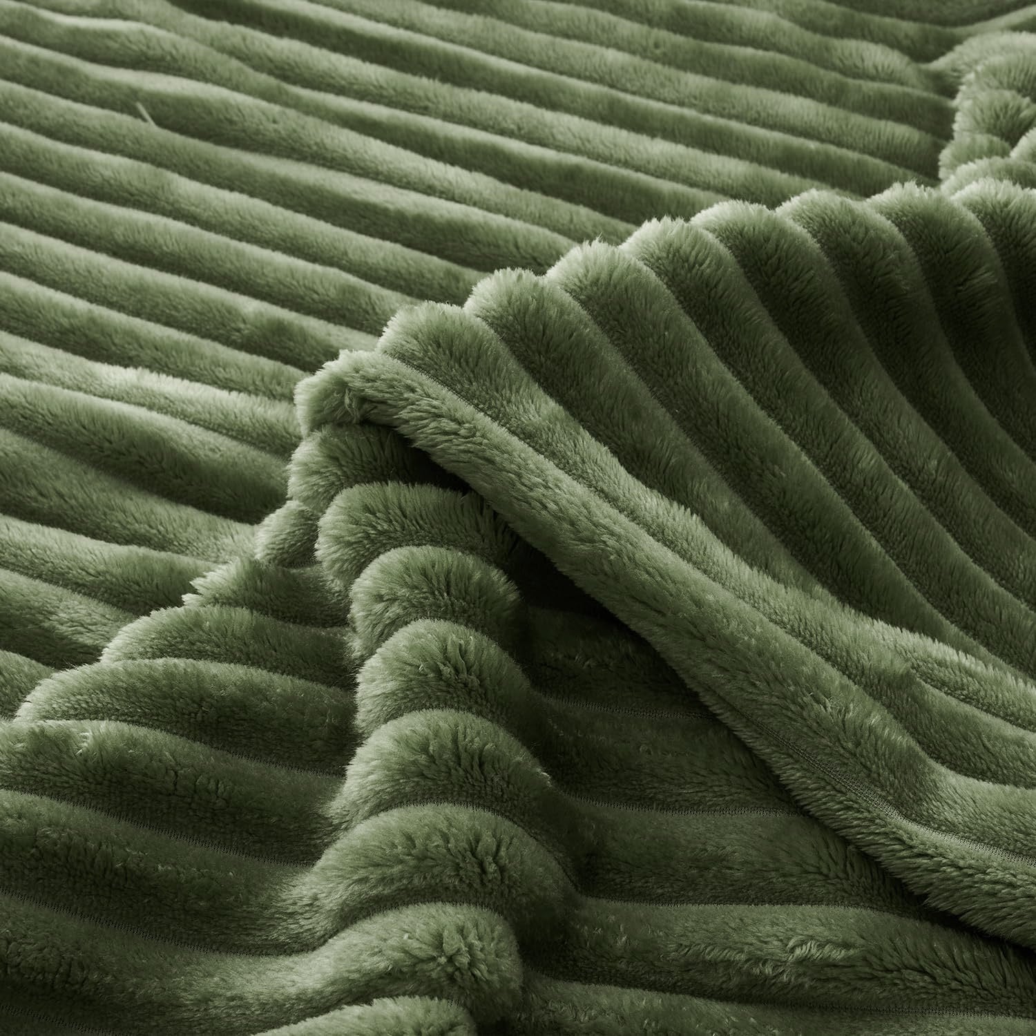 Frazada de lino verde