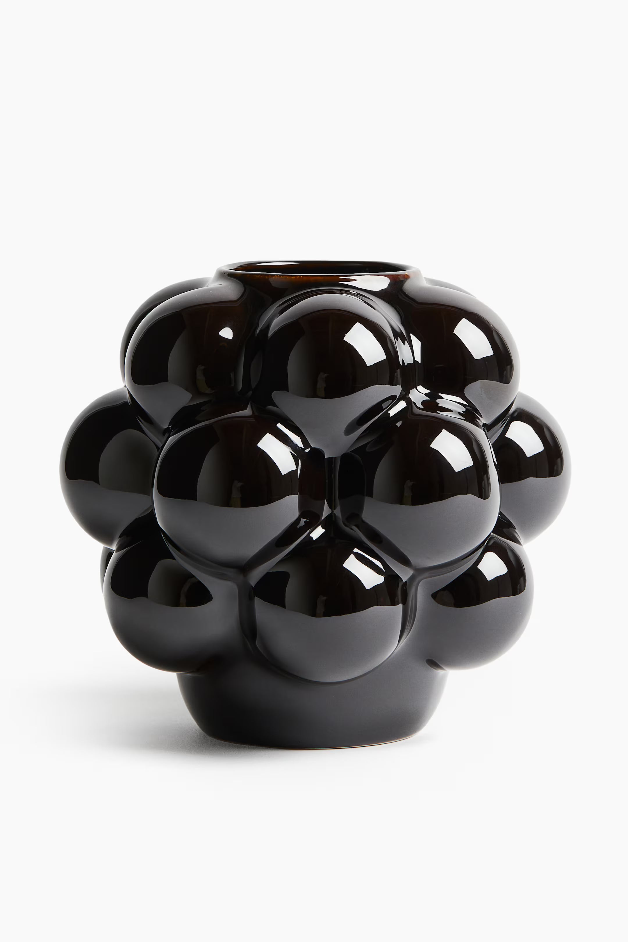 JARRÓN DE ESFERAS NEGRO