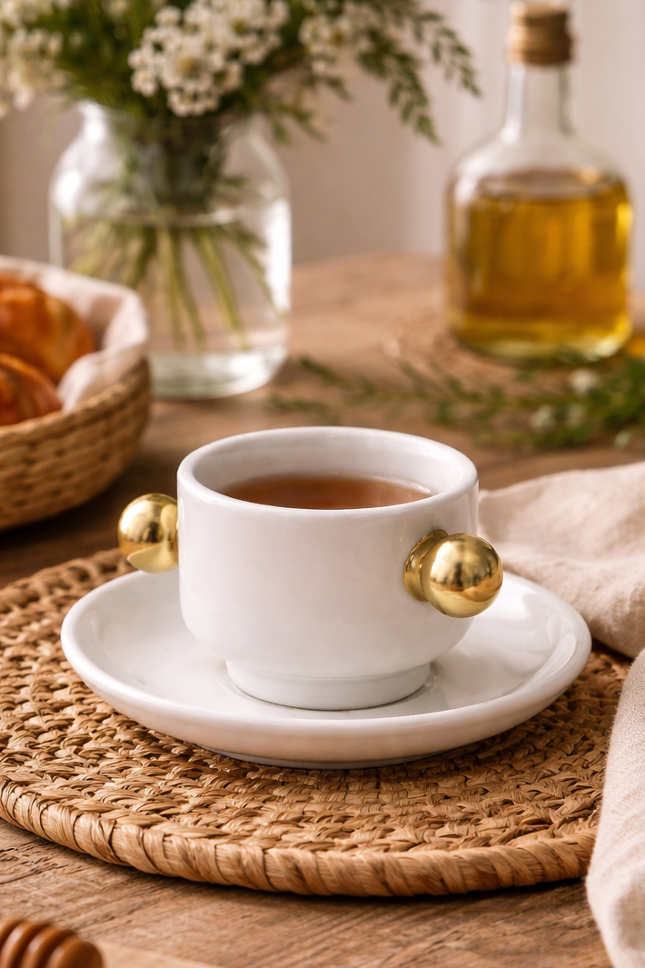 Taza Blanca Aperlada