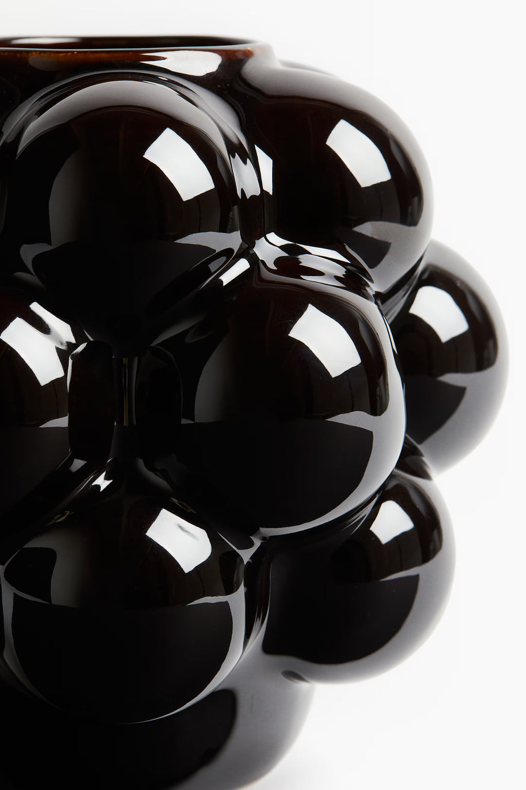 JARRÓN DE ESFERAS NEGRO